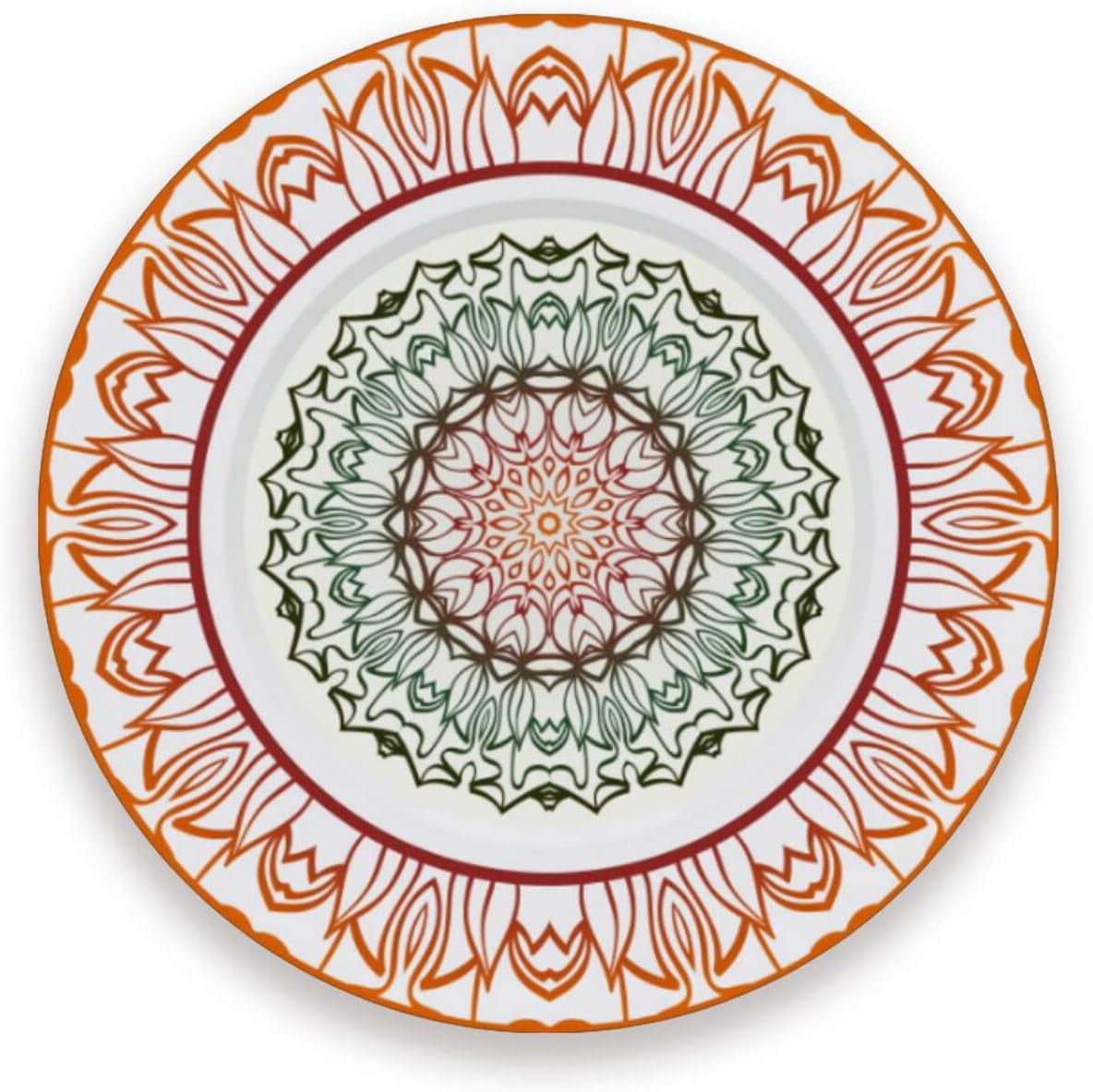 Hotbar Mystic Mandala Coasters for Drinks Set of 4, Absorbent Ceramic ...