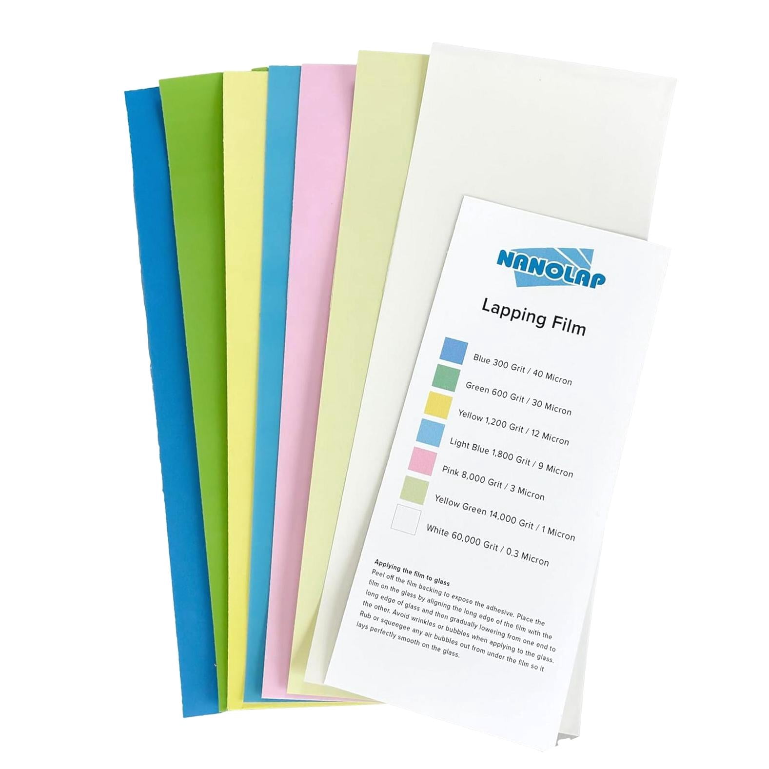 3M 10-Sheet Non-PSA Lapping Microfinishing Film (AO) – 8.5x11 Inches, Polyester, For Knives & Multi-Tools