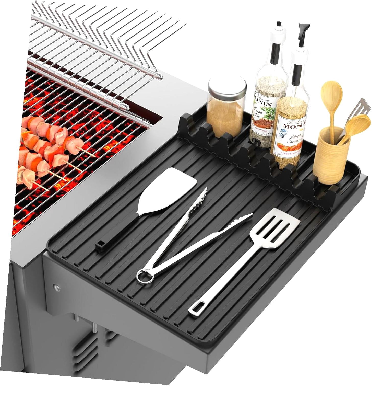 Hotbar Silicone Griddle Tools Mat, Heat Resistant Spatula Holder, BBQ ...