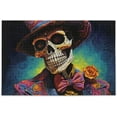 Hotbar Skeleton Wearing Hat Jigsaw Puzzle 1000 Pieces, Zigsaw with