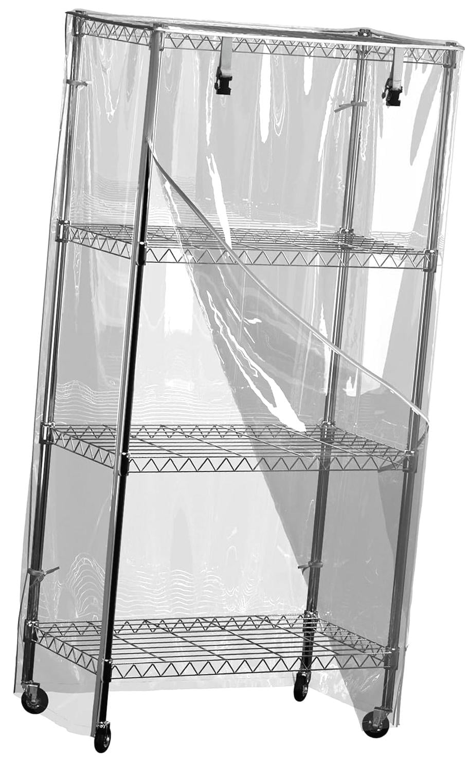 Hotbar Transparent Vinyl Cover for Wire Shelving - Dimensions 48
