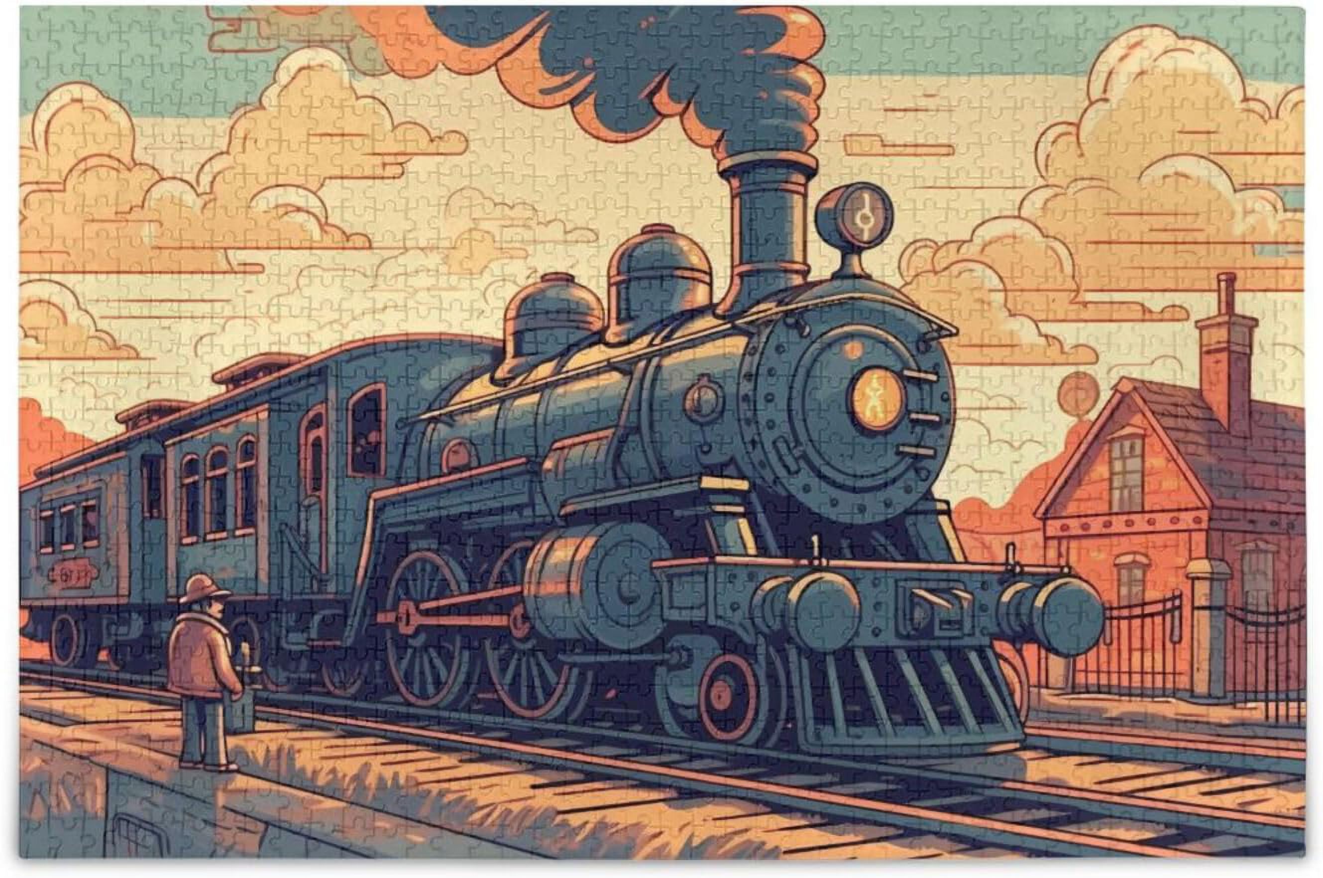 Hotbar West Train Station Jigsaw Puzzle 1000 Pieces, Zigsaw Puzzles