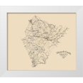 thumbnail image 1 of Hotchkiss 17x15 White Modern Wood Framed Museum Art Print Titled - Albemarle County Virginia - Hotchkiss 1867, 1 of 4