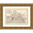 thumbnail image 1 of Hotchkiss 32x23 Gold Ornate Wood Framed with Double Matting Museum Art Print Titled - Virginia West Virginia - Hotchkiss 1888, 1 of 4