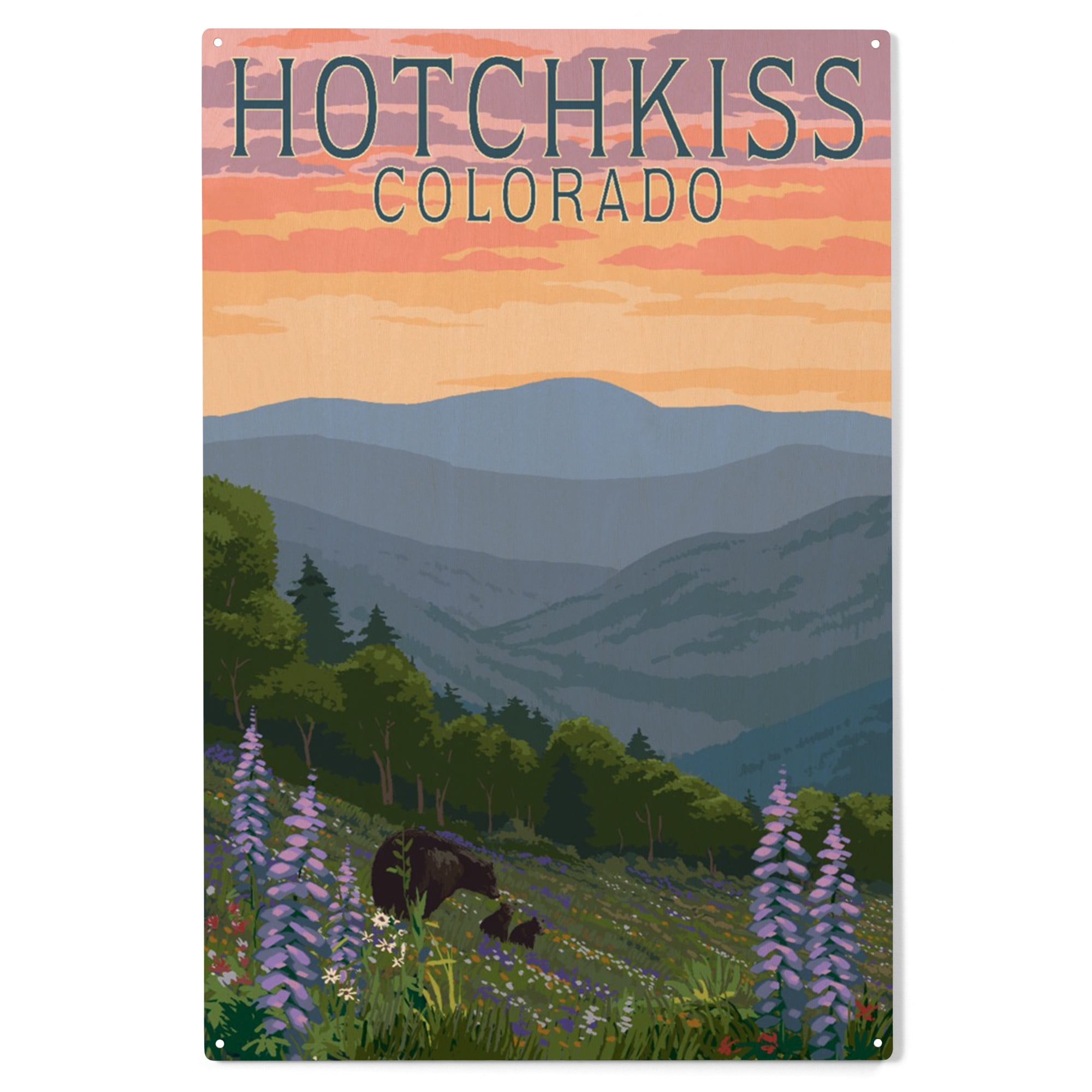 Hotchkiss, Colorado Birch Wood Wall Sign (10x15 Rustic Home Decor