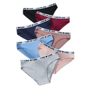 Hotcom Low Waist Womens Underwear, Comfortable and Breathable Triangle Pants for Women, Sexy and Versatile Underwear 7PCS