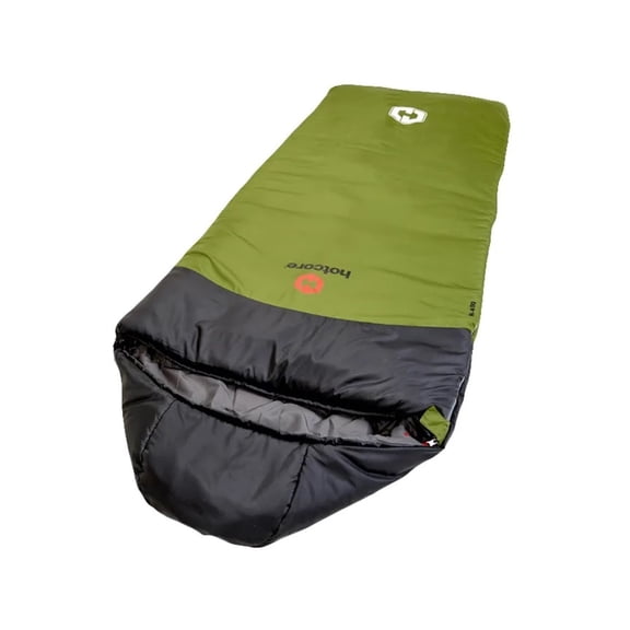 Hotcore Sleeping Bag, Green, 90in x 34in