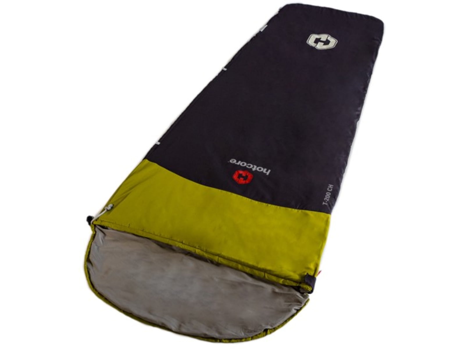 Hotcore T-200 Tapered Sleeping Bag, Charcoal, 90in x 32in x 22in