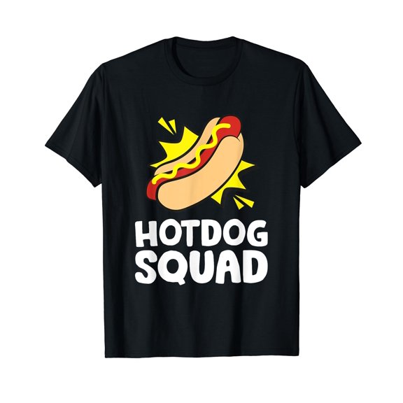 Hotdog Lover Team Hot Dog Funny Hotdog Squad T-Shirt