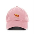 thumbnail image 1 of Hotdog Sandwich Baseball Cap Embroidered Cotton Adjustable Dad Hat Light Pink, 1 of 1