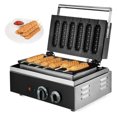 Hotdog Waffle Maker Machine Electric Corn Dog Maker 6 Slice NonStick