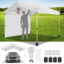 HOTEEL 6x6 Ft Heavy Duty Canopy Tent Pop up Commercial Tent Outdoor Party Camping Tent with Carry Bag Khaki Walmart