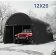 thumbnail image 1 of HOTEEL 12×20 ft Heavy Duty Carport Outdoor Metal Car Tent with Metal Frame and Round Roof, Anti-Snow Portable Garage Storage Shelter for Automobiles,Trucks and Boats, 1 of 13