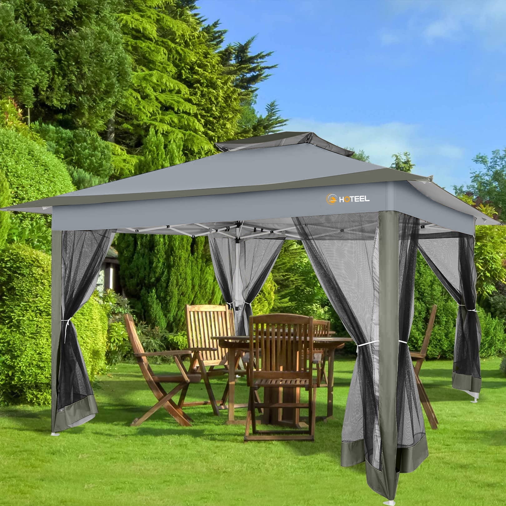 Hoteel 12'x12' HOME Outdoor Popup Patio Gazebo with Expansion Bolts