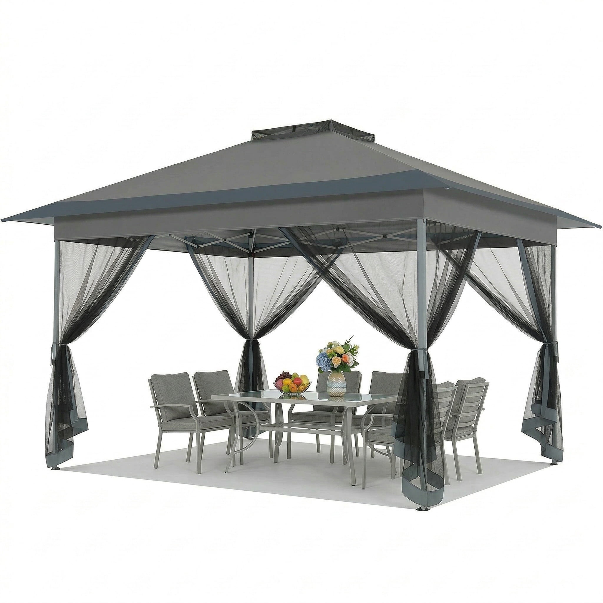 小物 3set Bundled for Mai Hoteel 12'x12' Pop-up Patio Gazebo, Heavy Duty Tent with Canopy