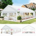 thumbnail image 1 of HOTEEL 20x30 Party Tent Heavy Duty with Removable Sidewalls & 4 Built-in Sandbags, Commercial Wedding Large Tent, UV 50+, Waterproof, White, 1 of 10