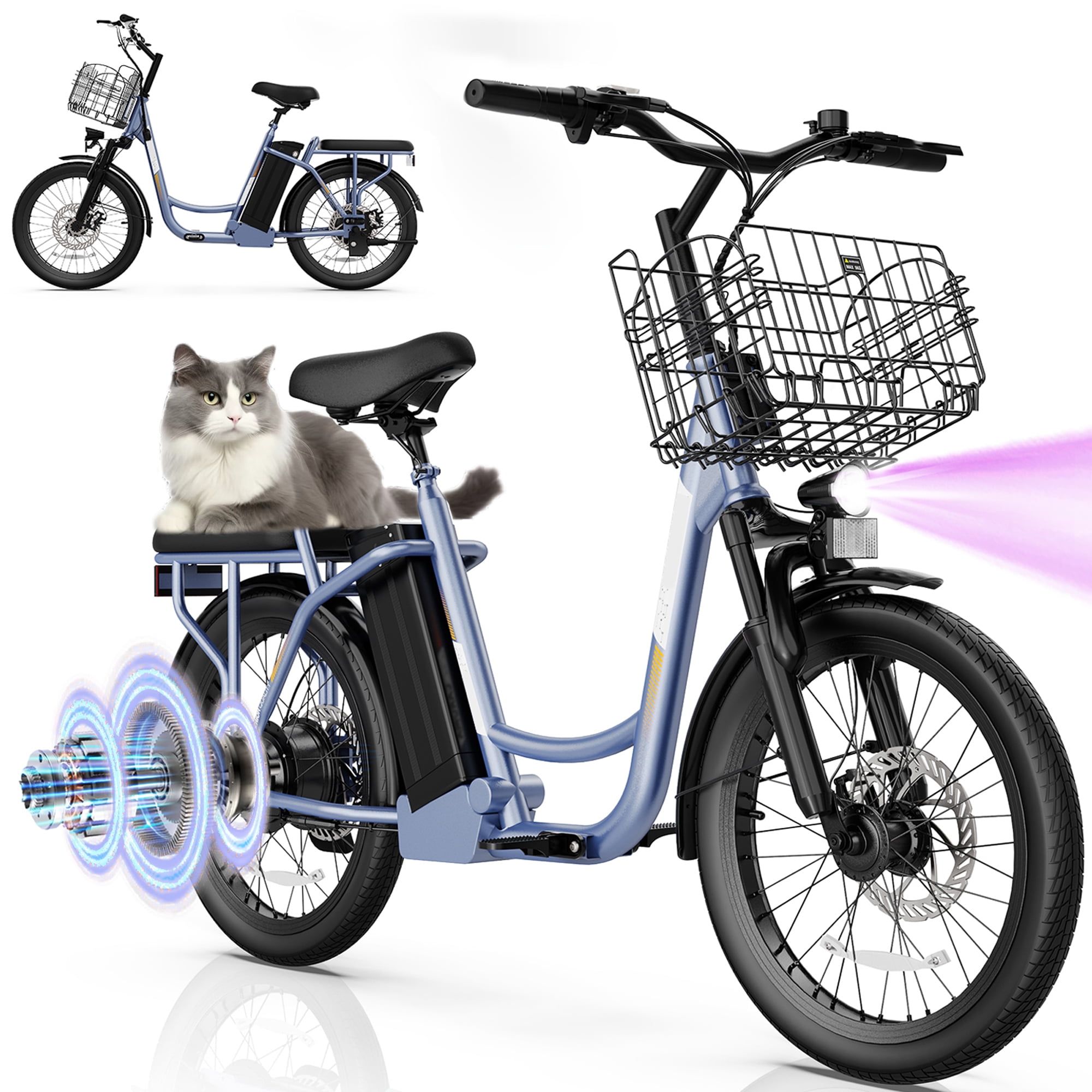 Hoteel 350W Electric Scooter for Adults with Sea,36.5V Removable ...