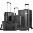 thumbnail image 1 of HOTEEL 5 Piece Hardshell Luggage Set,Expandable PC+ABS Durable Suitcase,Hardside Lightweight Suitcase with TSA Lock Spinner Wheels(Black), 1 of 9