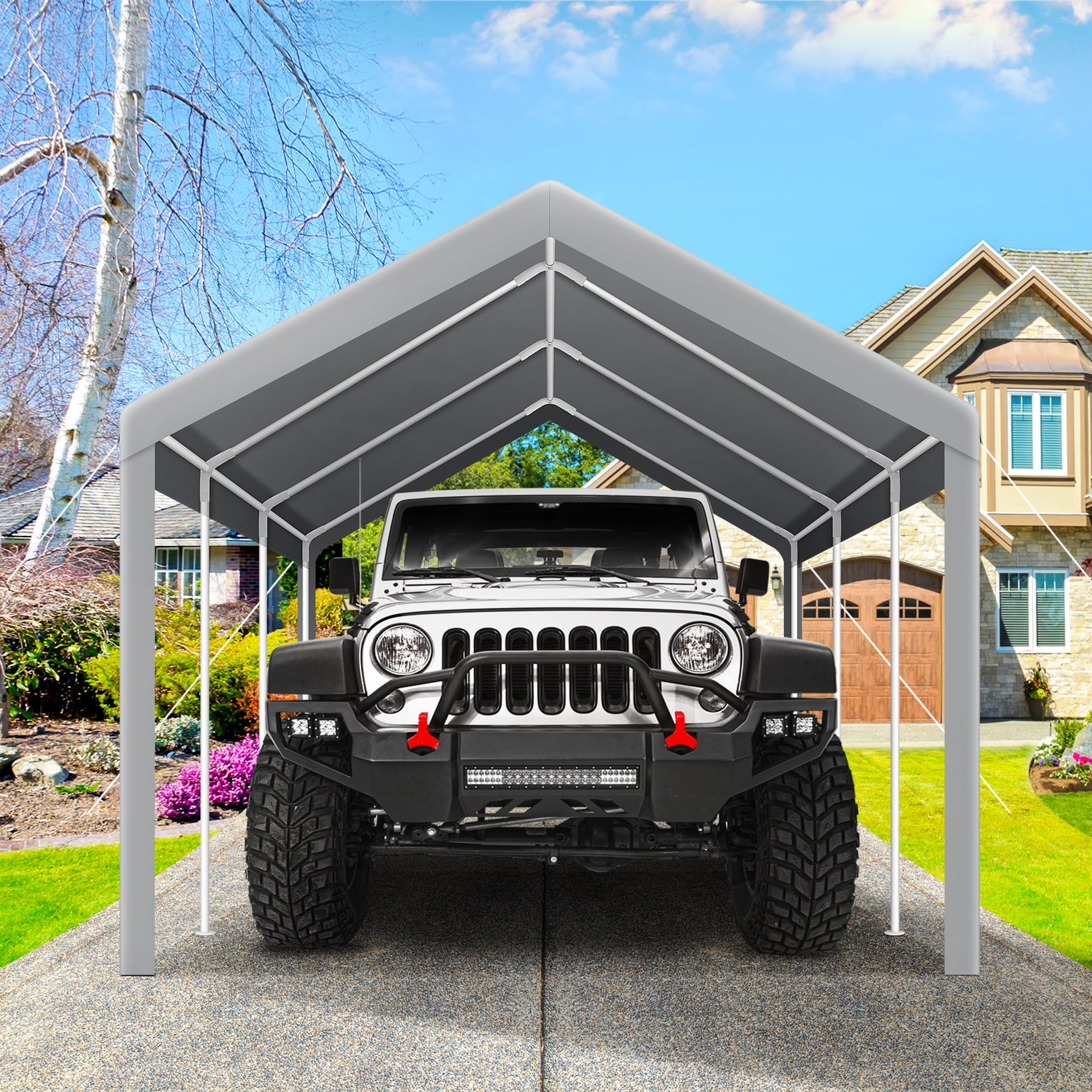Canopy garage side wall kit 10x20 car shelter big tent parking carport portable online