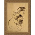 thumbnail image 1 of Hotei 24x18 Gold Ornate Wood Framed Canvas Art by Katsushika Hokusai, 1 of 2