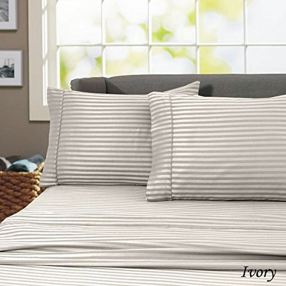 Fresh Linen Collection Inc. 4-Piece 600 Thread Count Cotton Bed Sheet Set, Twin – Deep Pocket