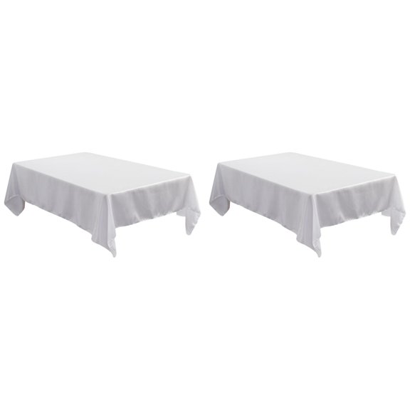 Hotel Banquet Wedding Scene Solid Color Rectangular Smooth Satin Table Cloth Satin Table Cloth Satin Table Cloth White
