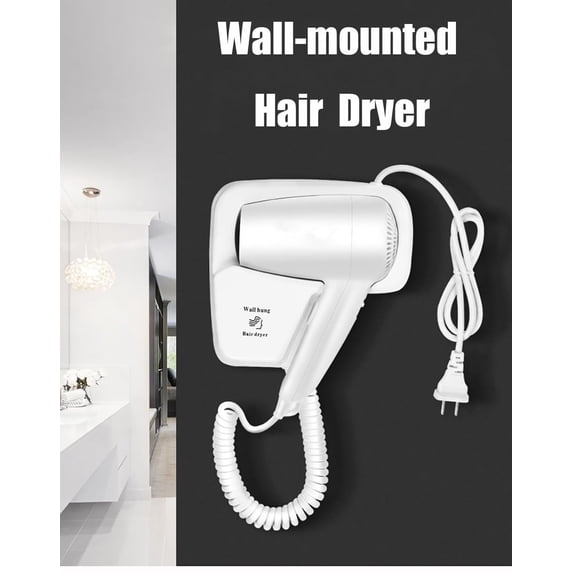 Hotel Bathroom Home Bathroom Hair Dryer Dry Skin Hanging Wall Mount Hair Dryer