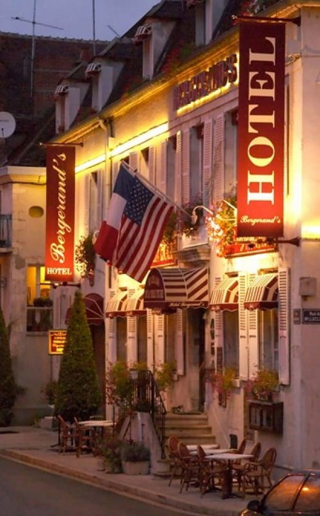 Hotel Bergerands in Village of Chablis Canvas Art - Per Karlsson DanitaDelimont (24 x 36)