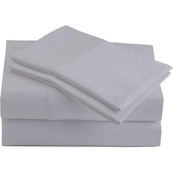 Hotel Brand 1000 Thread Count 6-Piece Extra Deep Pocket Super Soft Sheet Set Fit Upto 34 Inches Deep Pocket, Solid Pattern, 100% Egyptian Cotton @ 'hotellinen' (Twin XL, Silver Grey)