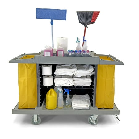 Hotel Cart Housekeeping Room Service Cart H 39" x L 60" X W 21" AF08159