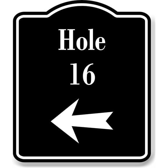 Hotel Check In Left Arrow BLACK Aluminum Composite Sign, 20"x24"
