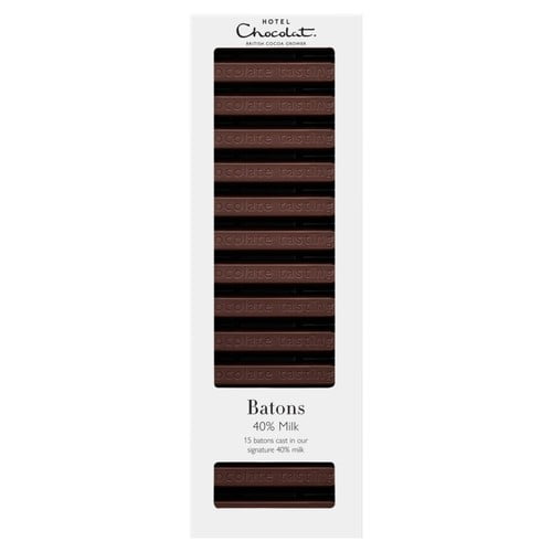 Hotel Chocolat 40% Milk Chocolate Batons 120g, British Import (Pack of 6)