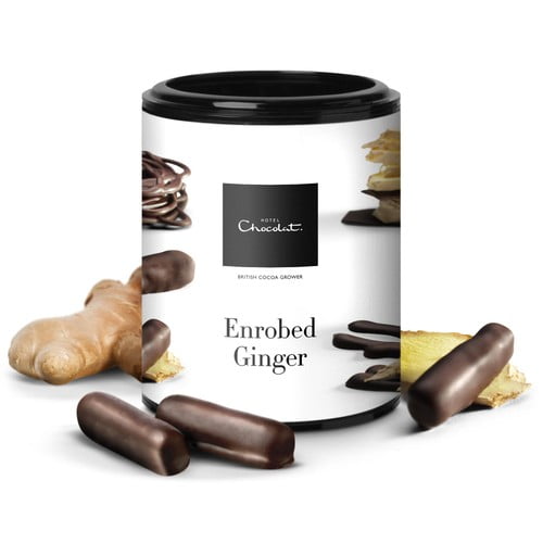 Hotel Chocolat Enrobed Ginger Sticks 150g, British Import (Pack of 3)