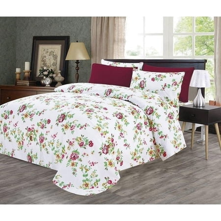 Hotel Club 1800 Super Soft Garden Sheet Set with Bonus Pillowcases Twin