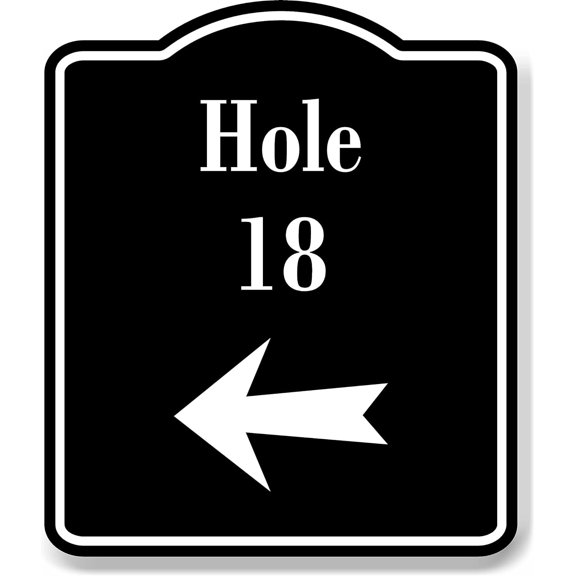 Hotel Coffee Up Arrow BLACK Aluminum Composite Sign, 8.5"x10"