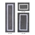 thumbnail image 1 of Better Trends 3 Piece Bathroom Rugs Set 100% Cotton Soft Bath Mat Water Absorbent, Reversible, Machine Washable for Home, Bathroom Decor Toilet Base Contour Mat, Hotel Multi Collection - Gray/White, 1 of 7