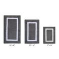 thumbnail image 1 of Better Trends 3 Piece Bathroom Rugs Set 100% Cotton Soft Bath Mat Water Absorbent, Reversible, Machine Washable for Home, Bathroom Decor Toilet Base Contour Mat, Hotel Multi Collection - Gray/White, 1 of 7