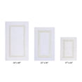 thumbnail image 1 of Better Trends 3 Piece Bathroom Rug Set 100% Cotton Tufted Bath Rug Soft Absorbent, Reversible Machine Washable Bathmat for Bathroom Decor, Laundry Room Hotel Collection - White/Ivory, 1 of 7