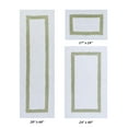 thumbnail image 1 of Better Trends 3 Piece Bath Rug Set 100% Cotton Tufted Bathroom Rug Water Absorbent, Reversible Machine Washable Runner Mat for Bathroom Floor Decor, Bathtub,Laundry Room Hotel Collection - White/Sage, 1 of 7