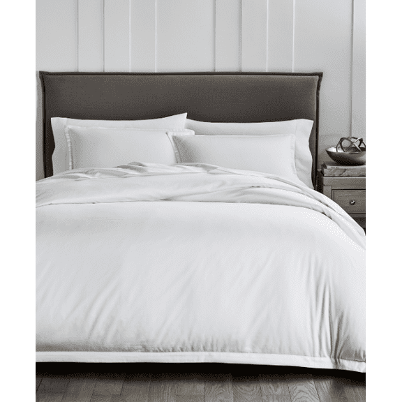 Hotel Collection 680 Thread Count 3-Pc Full Queen Duvet Cover Set White