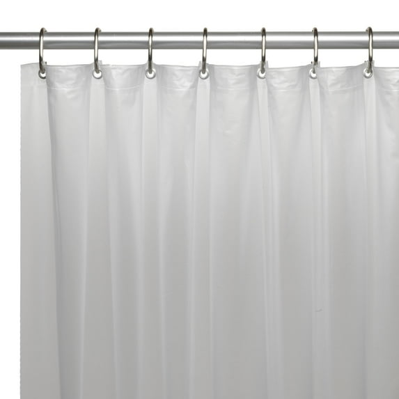 Hotel Collection, 8 Gauge Vinyl Shower Curtain Liner w/ Metal Grommets in Frosty Clear