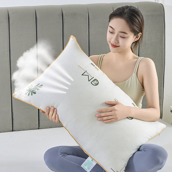 Hotel Collection Bed Pillow 29.13In Gel Cooling Down Alternative Pillow Breathable Sweat Wicking Neck Spine Alignment Pillow for Back Stomach Side Sleepers Bedroom Bedding Daily Sleep Use