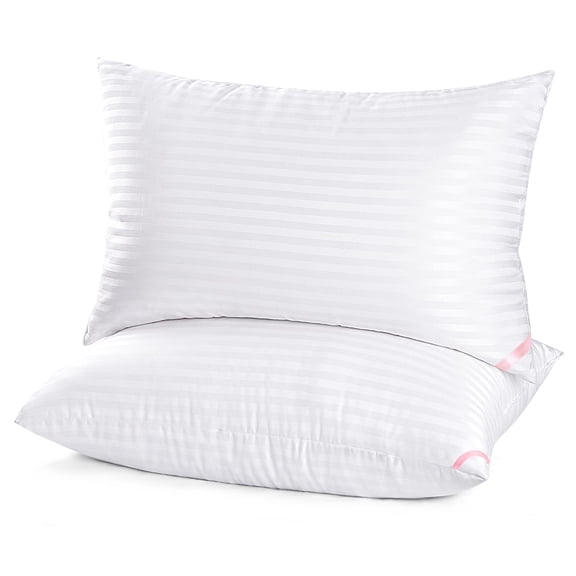 Hotel Collection Bed Pillows For Sleeping 2 Pack King Size Side And Sleepers Super Soft Down Alternative Microfiber Filled 20 X 36 Inches