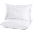 thumbnail image 1 of Hotel Collection Bed Pillows for Sleeping 2 Pack Queen Size, Pillows for Side and Back Sleepers, Super Soft Down Alternative Microfiber Filled Pillows, 20 x 30 Inches, 1 of 5
