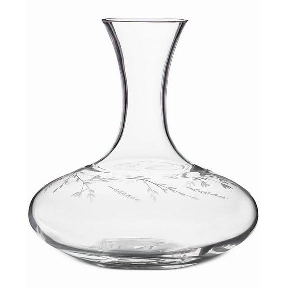 Hotel Collection Classic Etched Floral Decanter