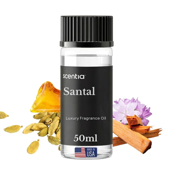 Scentia Santal Diffuser Oil 50 ml – Santal 33 Inspired Aroma – Rich Sandalwood, Amber, Vanilla & Musk – Long-Lasting Scent for Home, Office, Cold-Air & Ultrasonic Diffusers