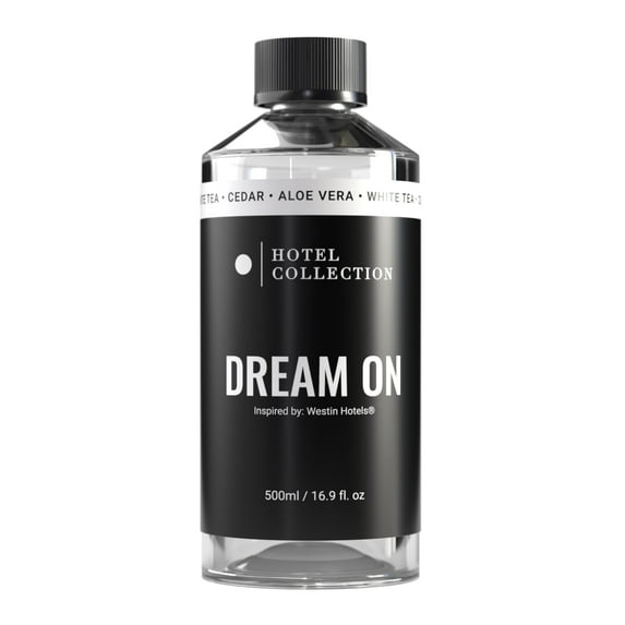 Hotel Collection Dream On Essential Oil Scent Luxury Hotel Inspired Aromatherapy Scent Diffuser Oil Notes of Bright White Tea, Sweet Vanilla, and Earthy Cedar for Essential Oil Diffusers 500mL