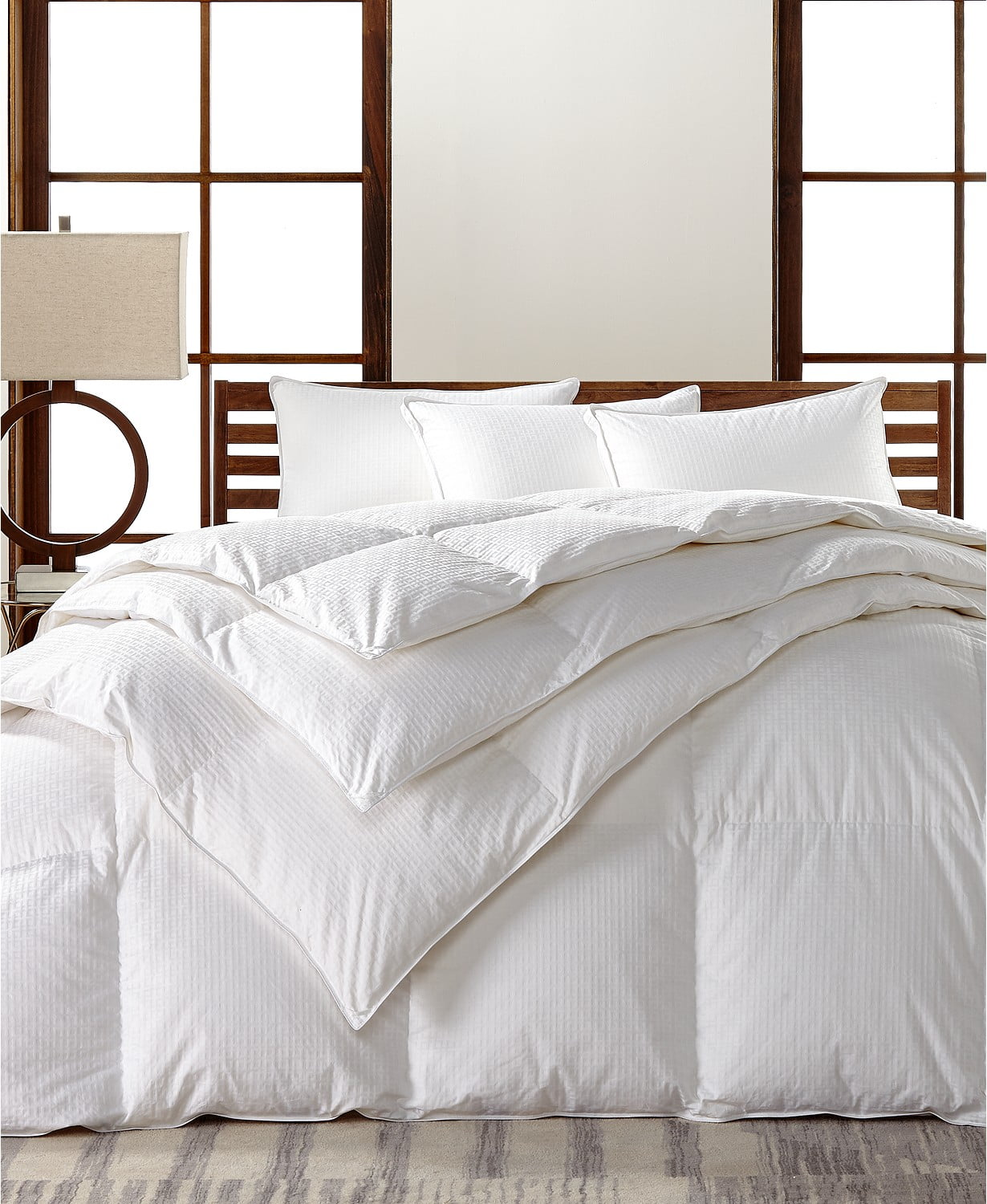 Hotel Collection European Goose Down Medium Weight Full/Queen Comforter, Hypoallergenic UltraClean Down, White