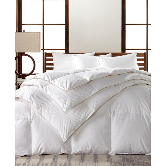 Hotel Collection European Goose Down Medium Weight Full/Queen Comforter, Hypoallergenic UltraClean Down, White