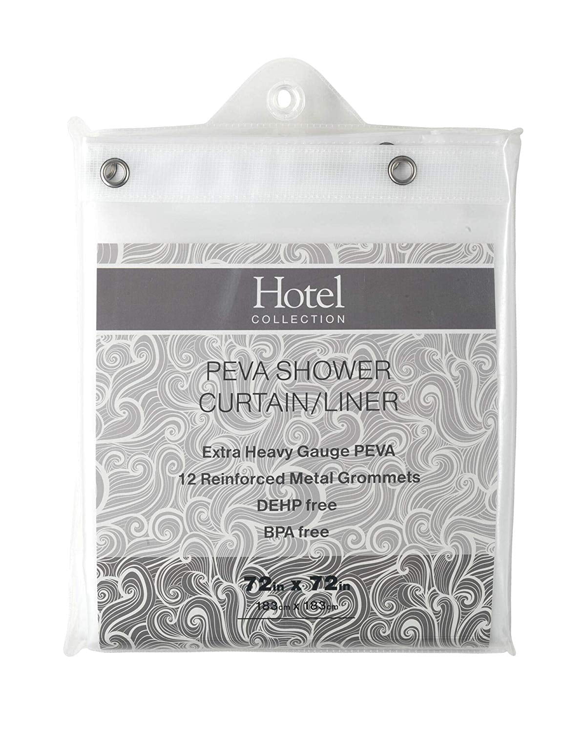 Hotel Collection Heavy Duty Mold & Mildew Resistant PEVA Shower Curtain